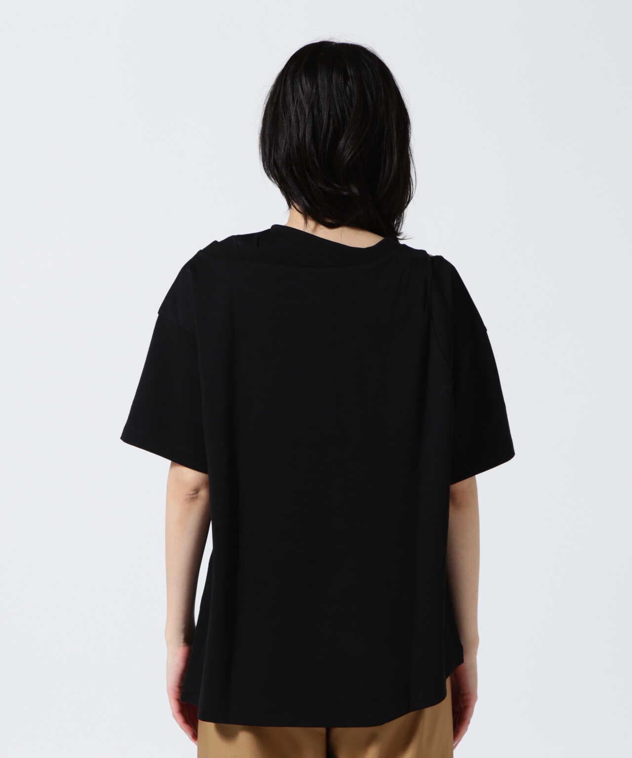 AULA AILA/アウラアイラ/LAYERED ASYMMETRY T-SHIRT