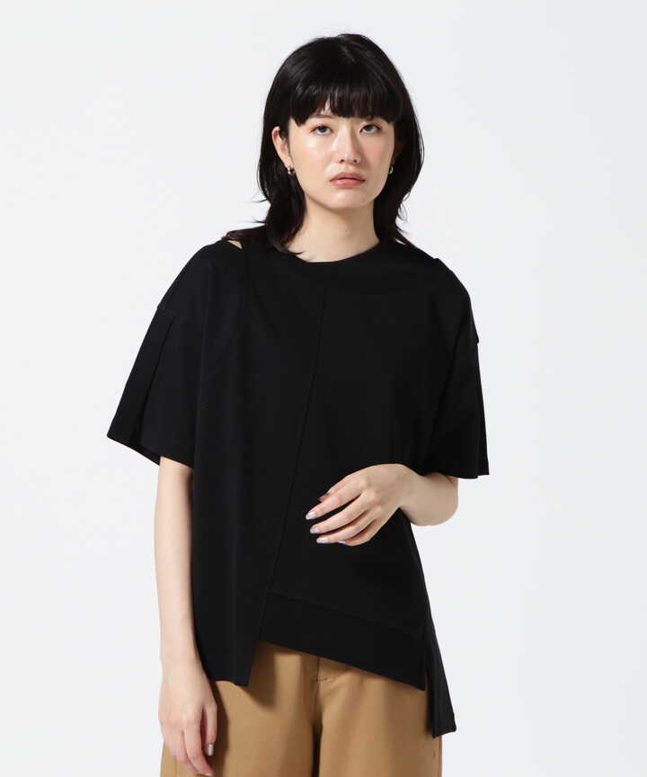 AULA AILA/アウラアイラ/LAYERED ASYMMETRY T-SHIRT