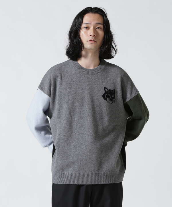 MAISON KITSUNE/メゾン キツネ/FOX HEAD INTARSIA COMFORT（7873240214 ...