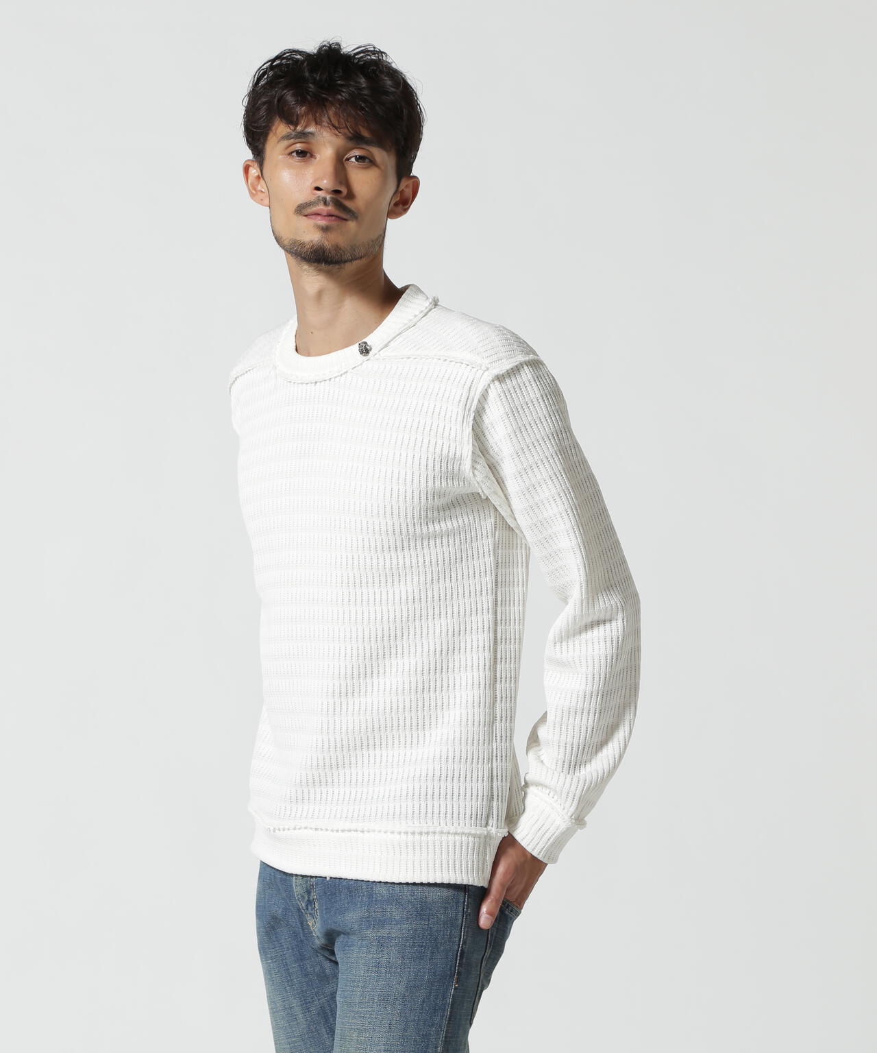 FranCisT_MOR.K.S./フランシスト モークス/STRIPE CORD KNIT PULLOVER