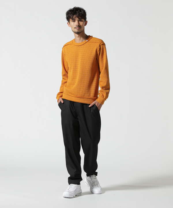 FranCisT_MOR.K.S./フランシスト モークス/STRIPE CORD KNIT PULLOVER