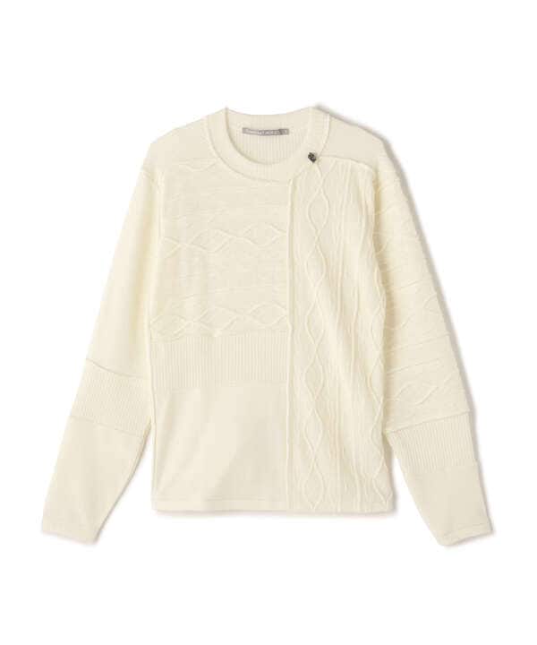 FranCisT_MOR.K.S./フランシスト モークス/3MIX CABLE RIBKNIT PULLOVER