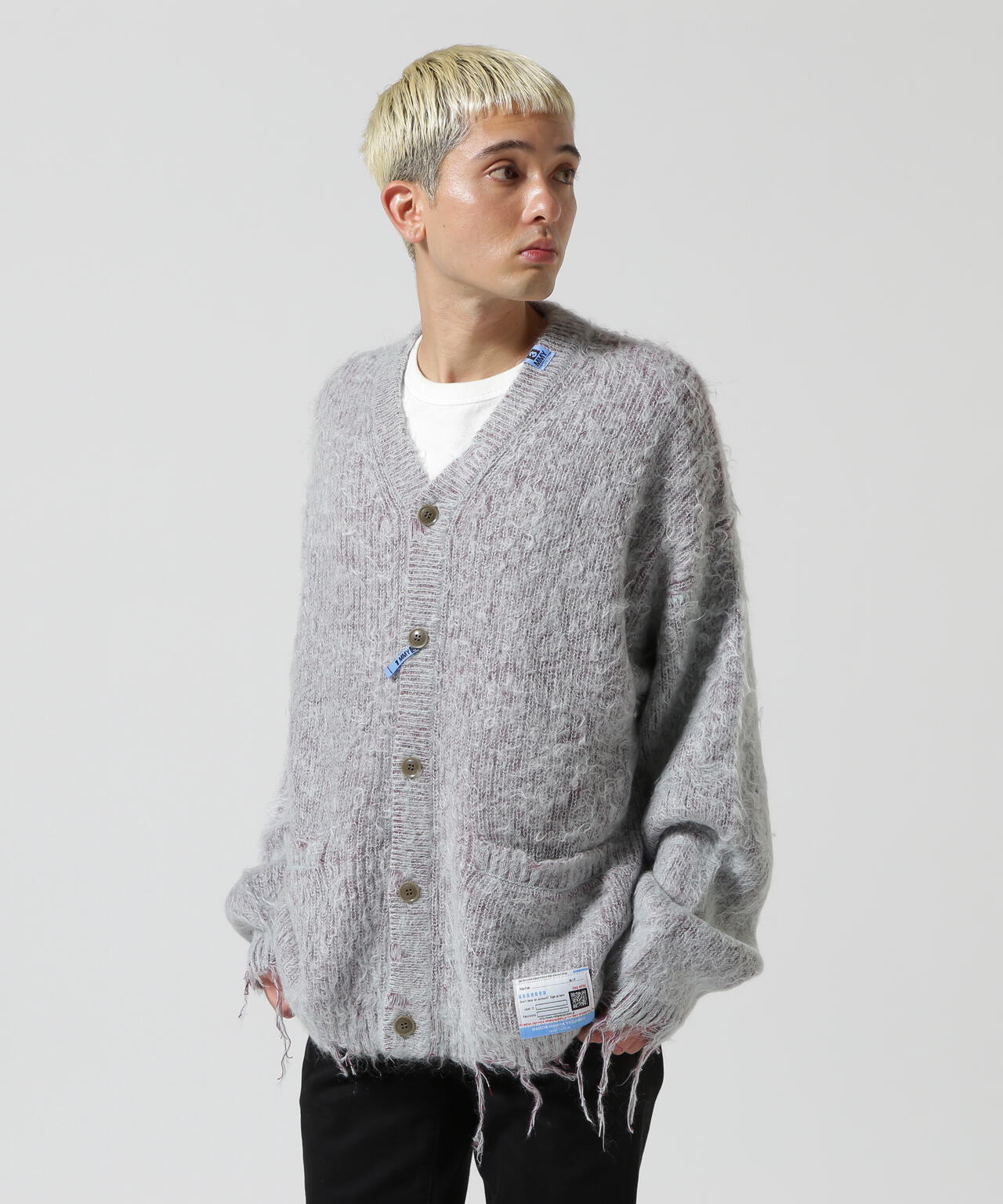 試着のみ Mohair knit モヘアニット カーディガン www.krzysztofbialy.com