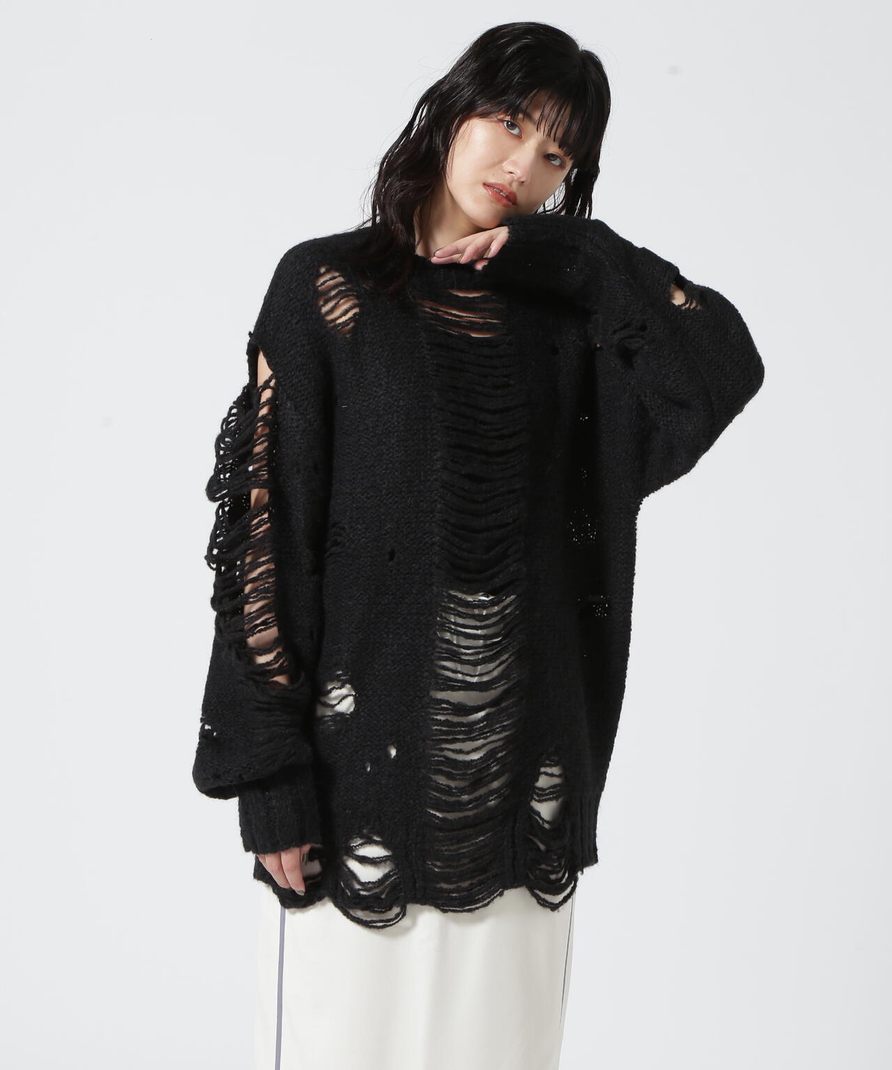 PRANK PROJECT Slash Slit knit-