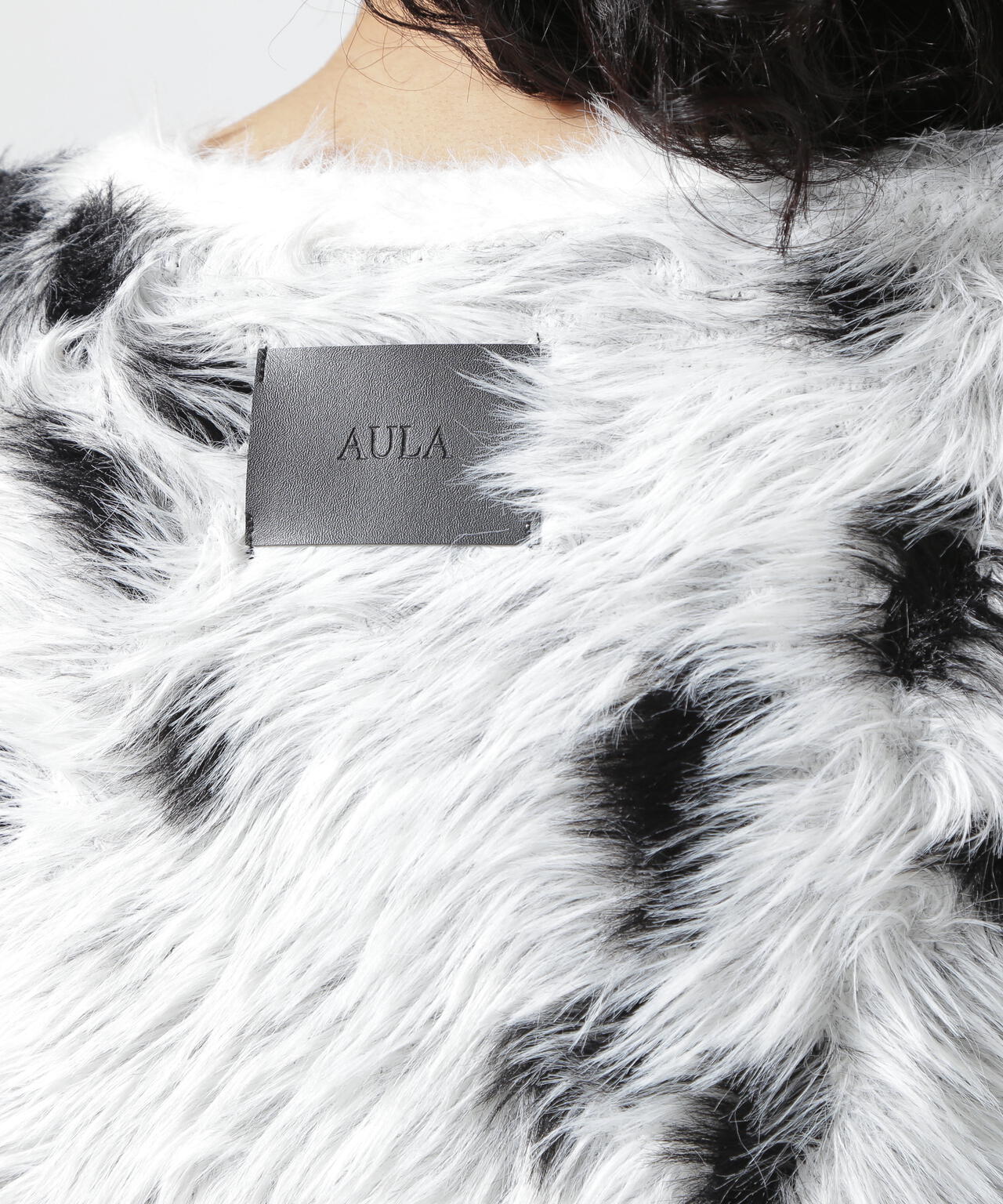 AULA/アウラ/Multi Pattern Knit Cardigan