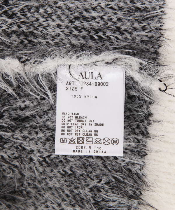 AULA/アウラ/Multi Pattern Knit Cardigan
