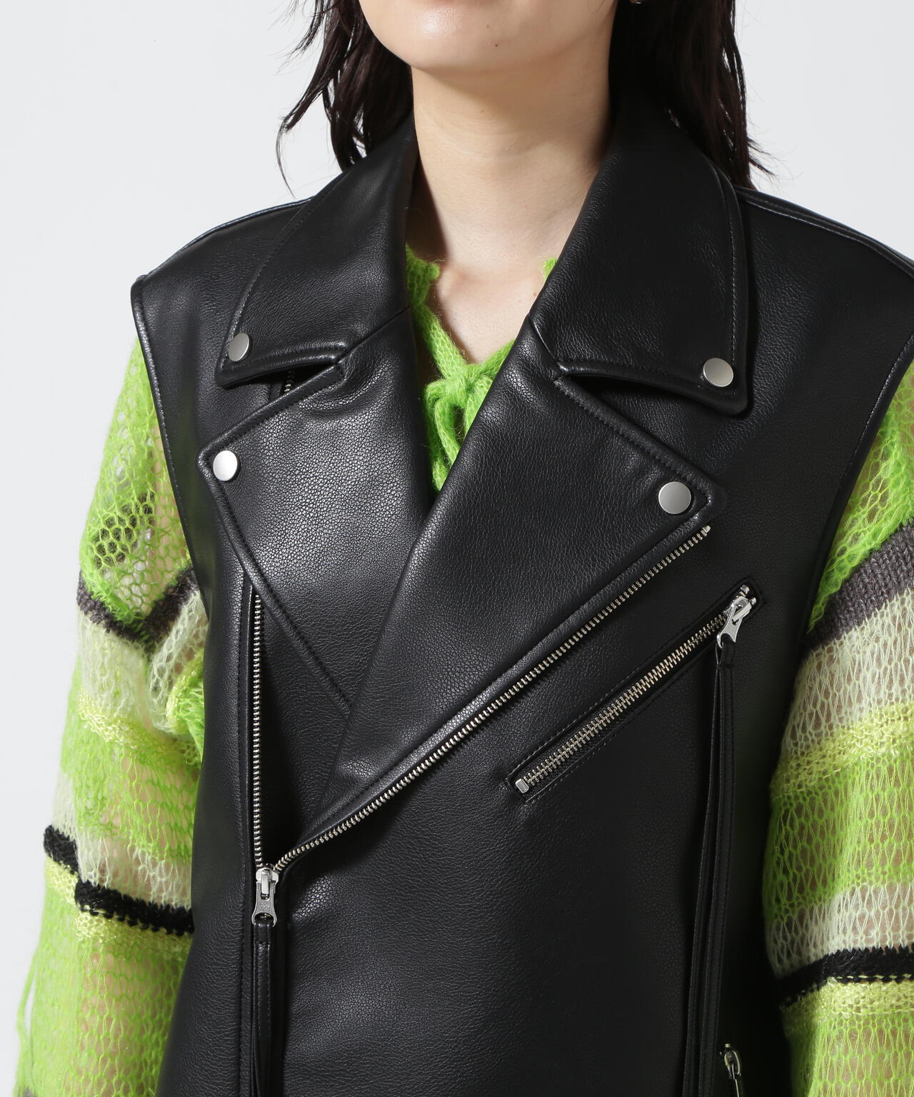 Vegan Leather Riders Gilet