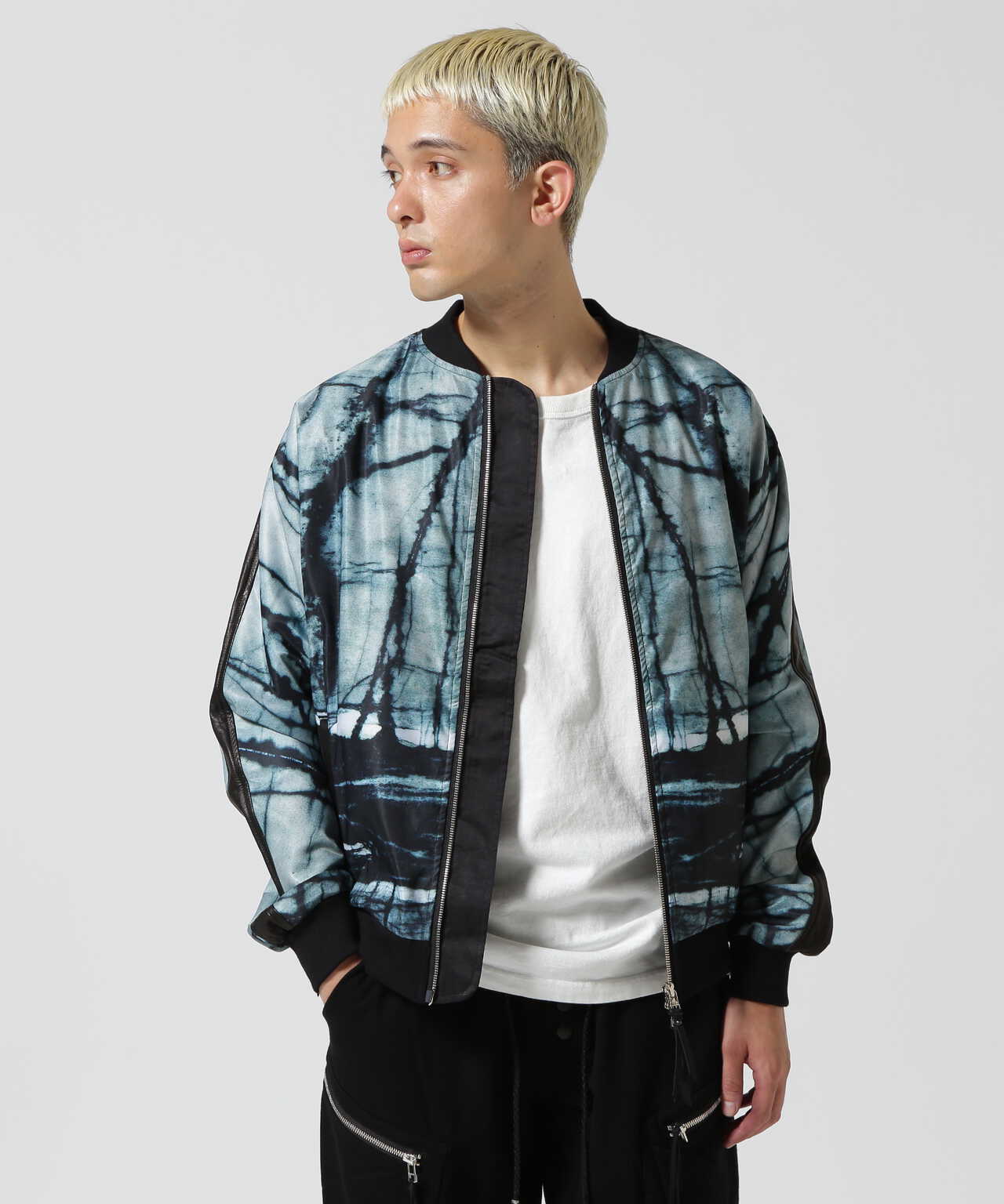 KMRii/ケムリ/Zip up Digital print dolman JACKET | ROYAL