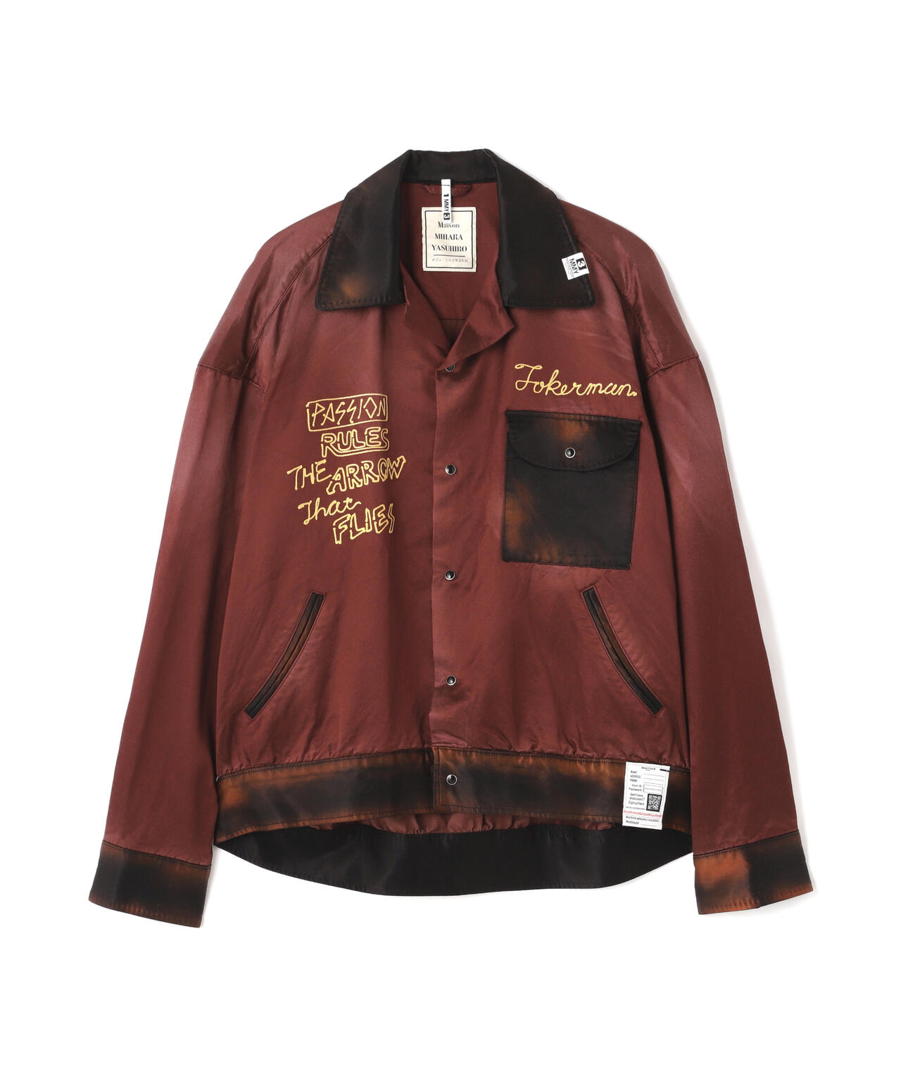 Maison MIHARAYASUHIRO/メゾンミハラヤスヒロ/BLEACHED CAR CLUB JACKET | ROYAL FLASH (  ロイヤルフラッシュ ) | US ONLINE STORE（US オンラインストア）