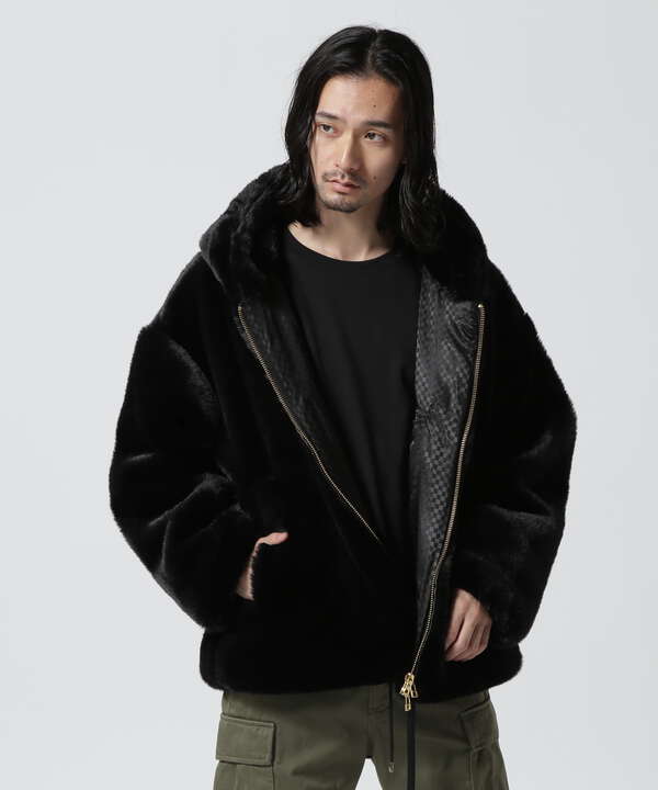 FR(13)NDS /フレンズ/ECO FUR HOOD BZ