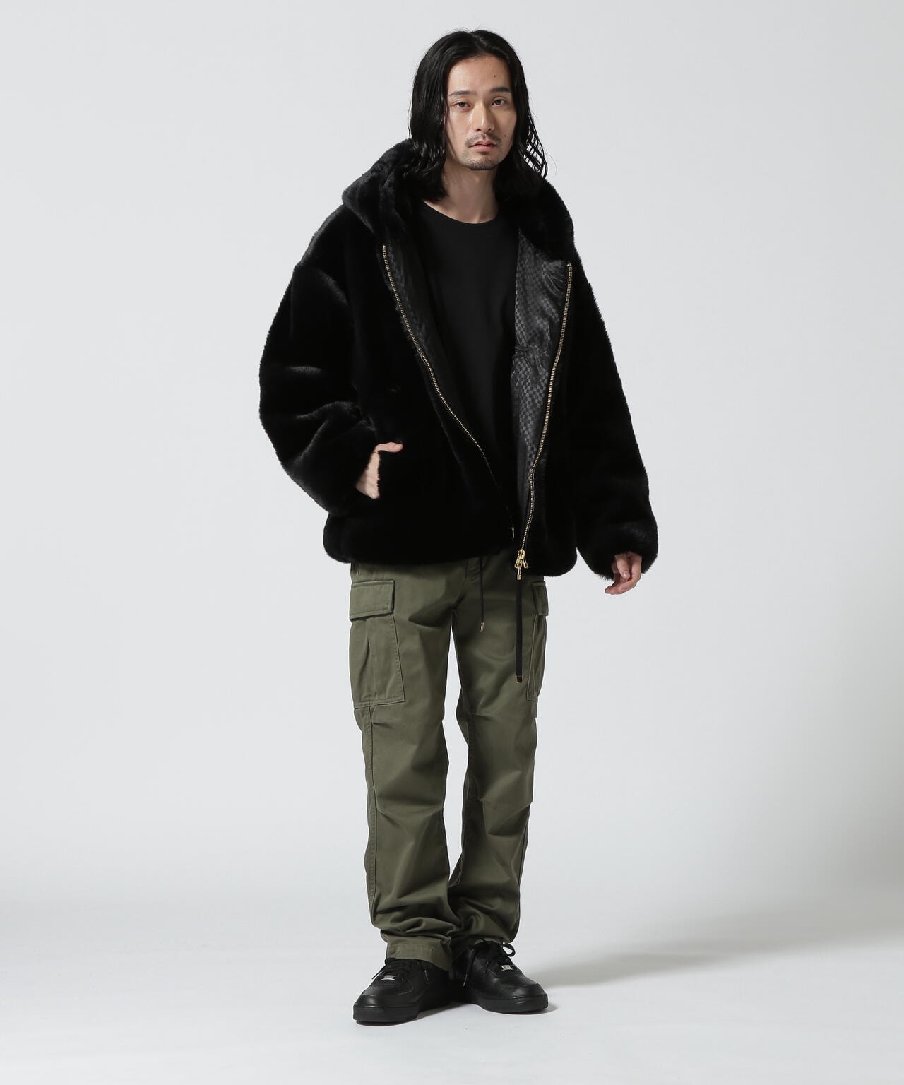 FR(13)NDS /フレンズ/ECO FUR HOOD BZ