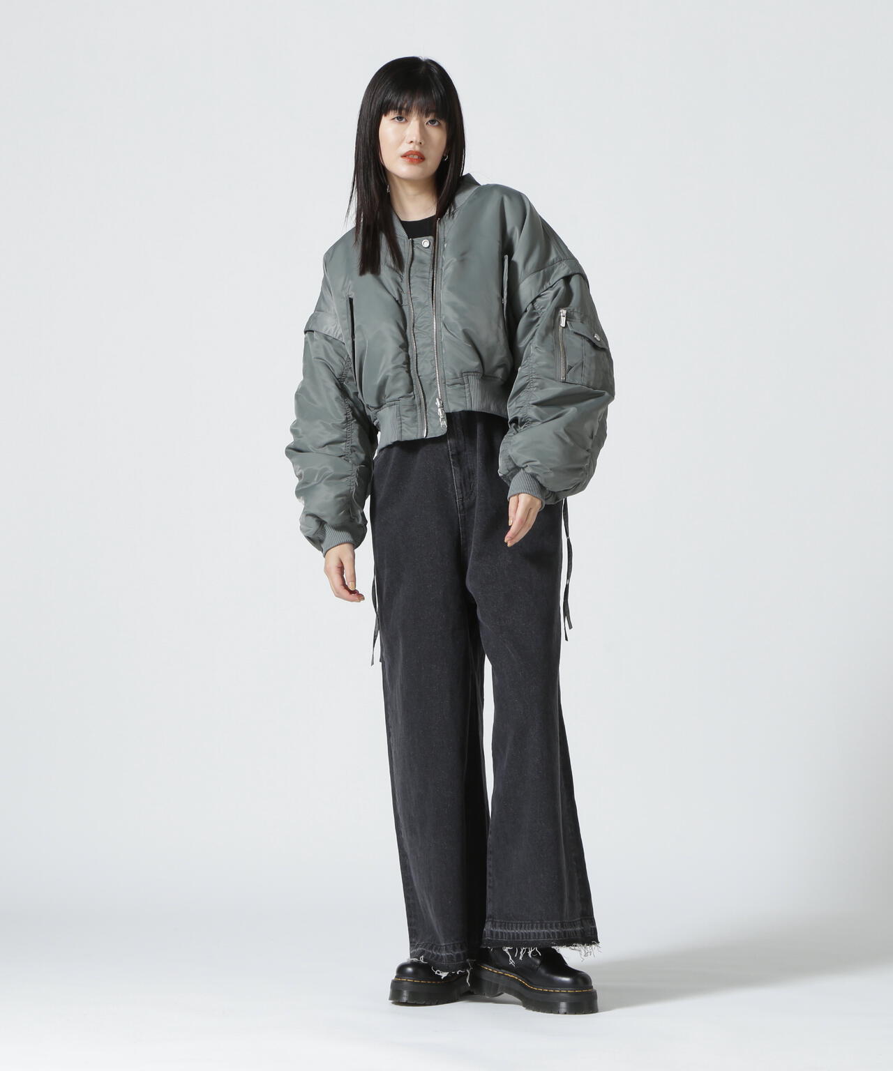 喜ばれる誕生日プレゼント Reversible MA-1 Nylon Jacket Short Flight