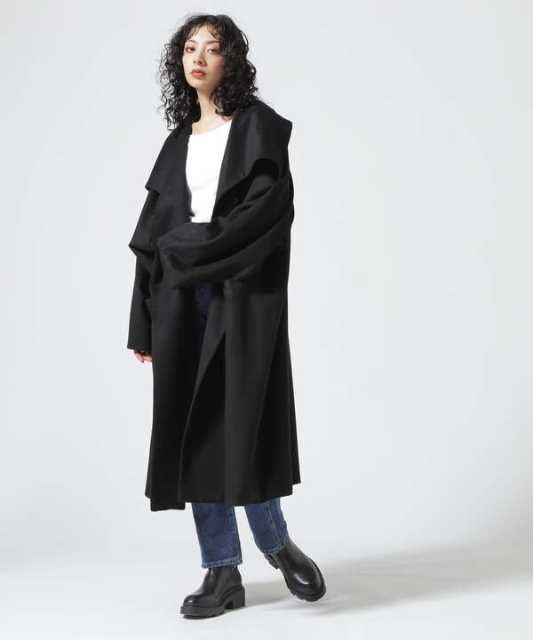 AULA/アウラ/Reverse Style Long Wool Coat