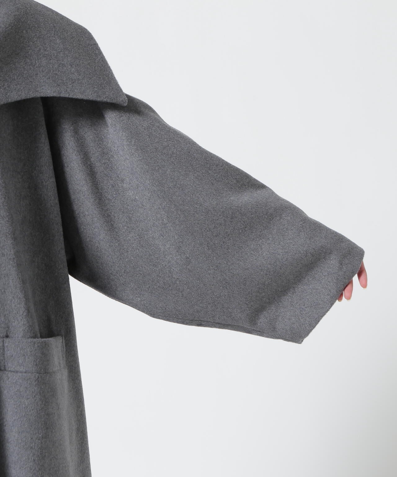 AULA/アウラ/Reverse Style Long Wool Coat