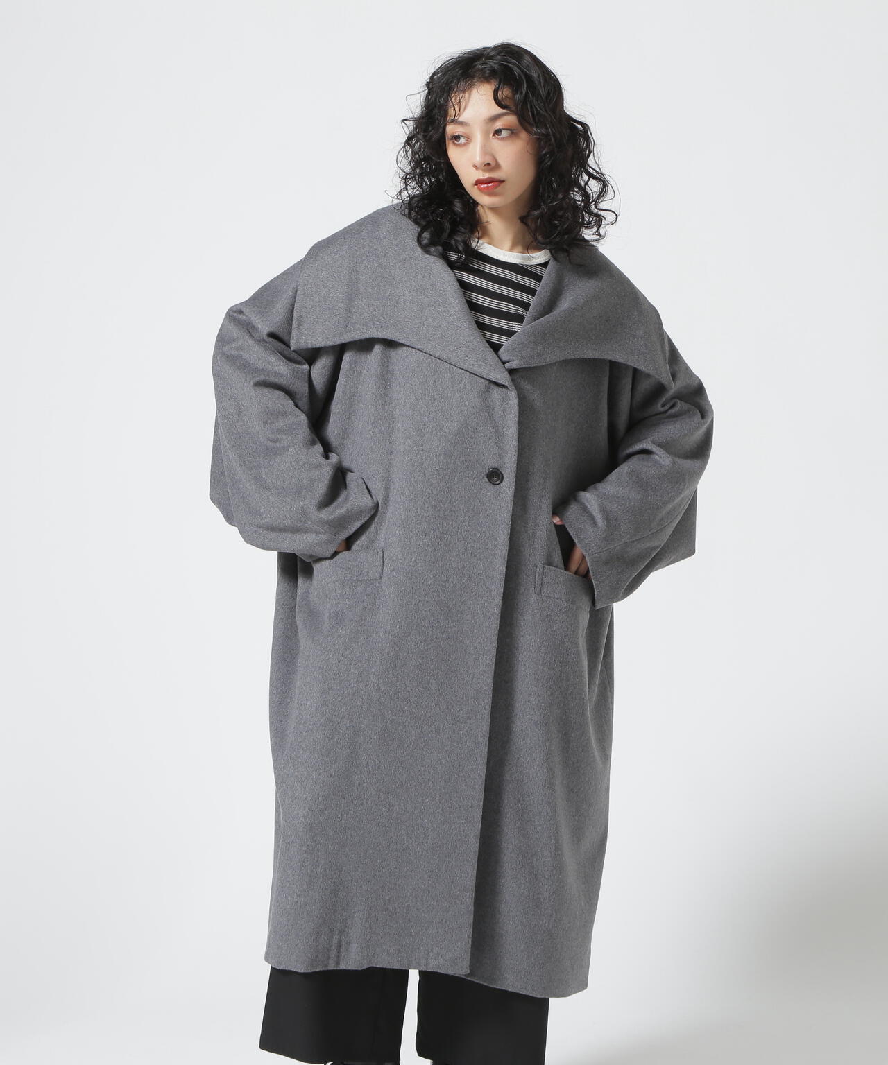 AULA/アウラ/Reverse Style Long Wool Coat | ROYAL FLASH ( ロイヤル