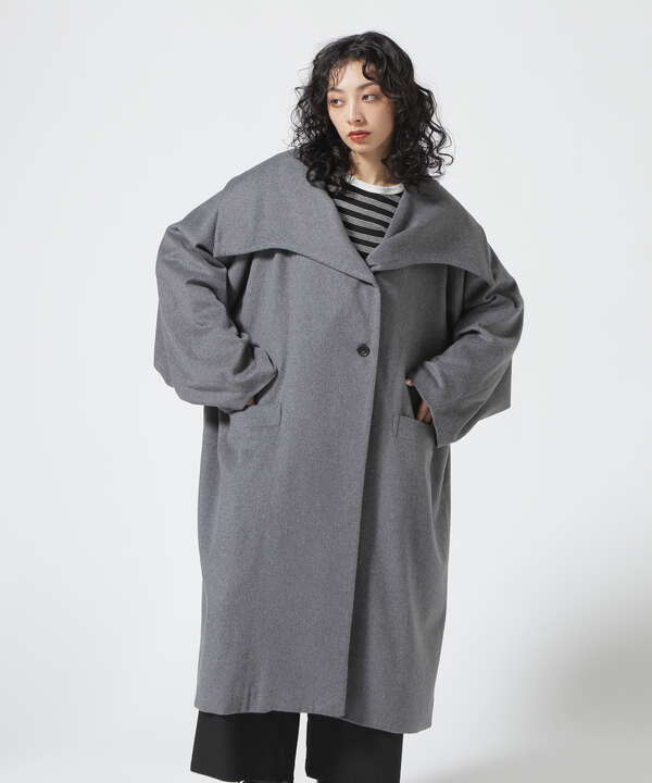 AULA/アウラ/Reverse Style Long Wool Coat
