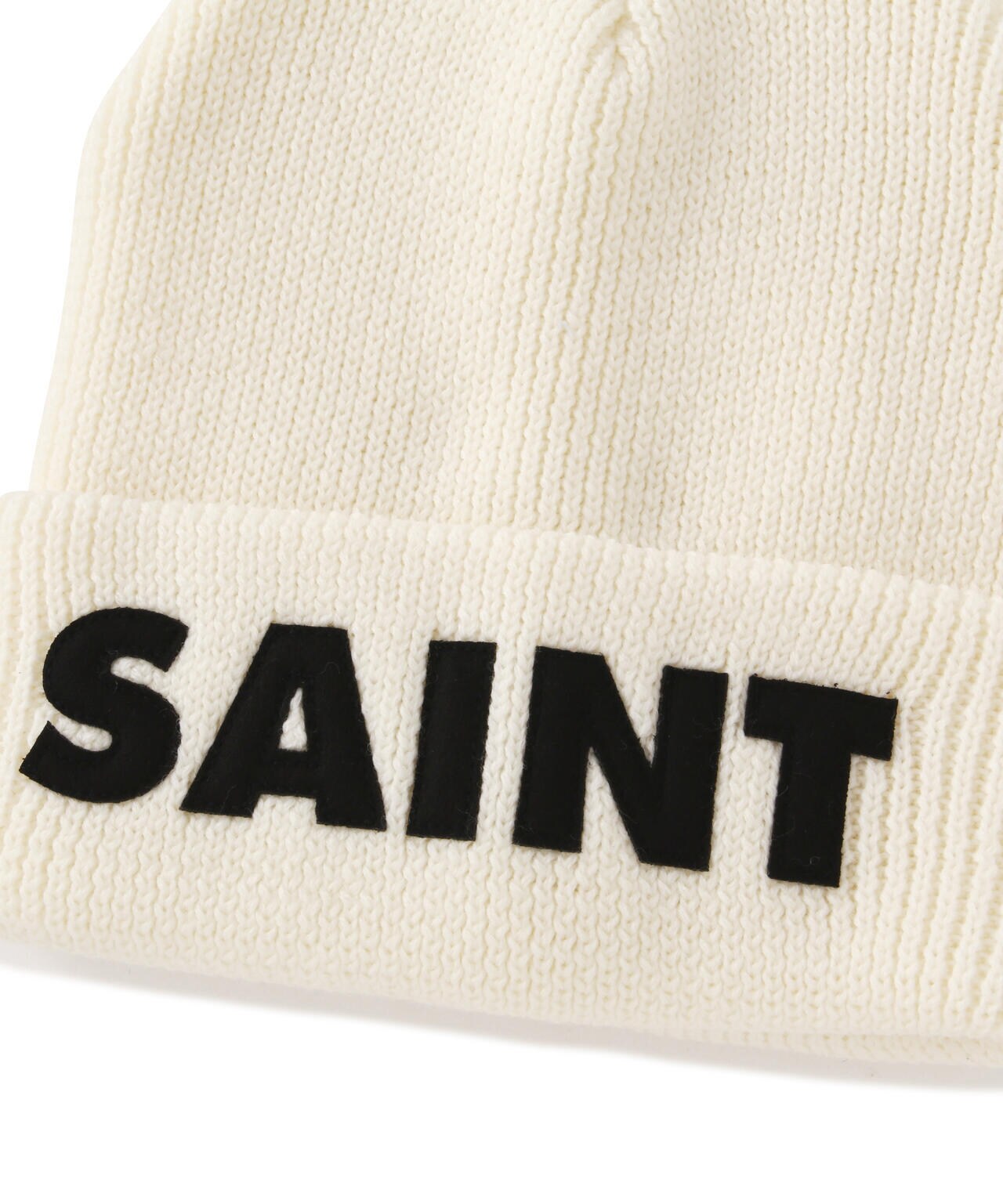 SAINT MICHAEL/セント マイケル/KNIT CAP/SAINT/WHITE | ROYAL FLASH