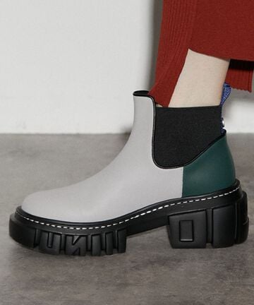 UN3D./UN3D. SOLE SHORT BOOTS/アンスリードソールショートブーツ