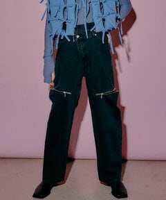 MAISON SPECIAL/メゾンスペシャル/Side Slash Denim Pants | ROYAL