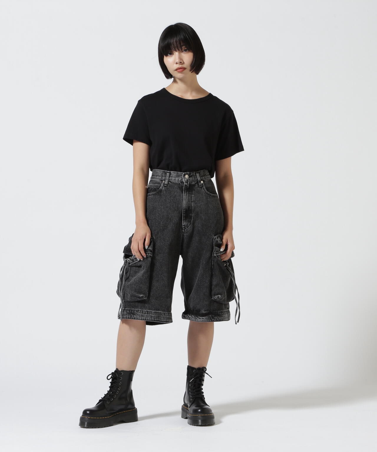 MAISON SPECIAL/メゾンスペシャル/Low Waist Cargo Denim Pants