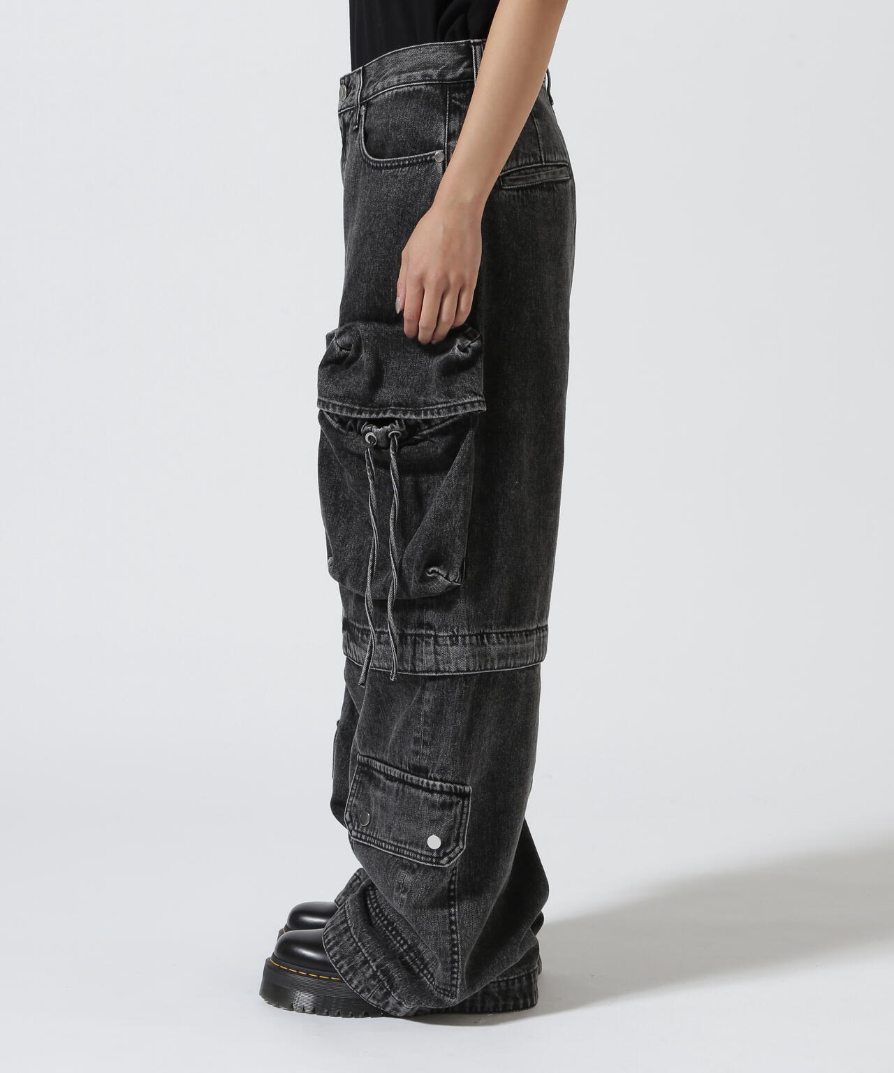 MAISON SPECIAL/メゾンスペシャル/Low Waist Cargo Denim Pants