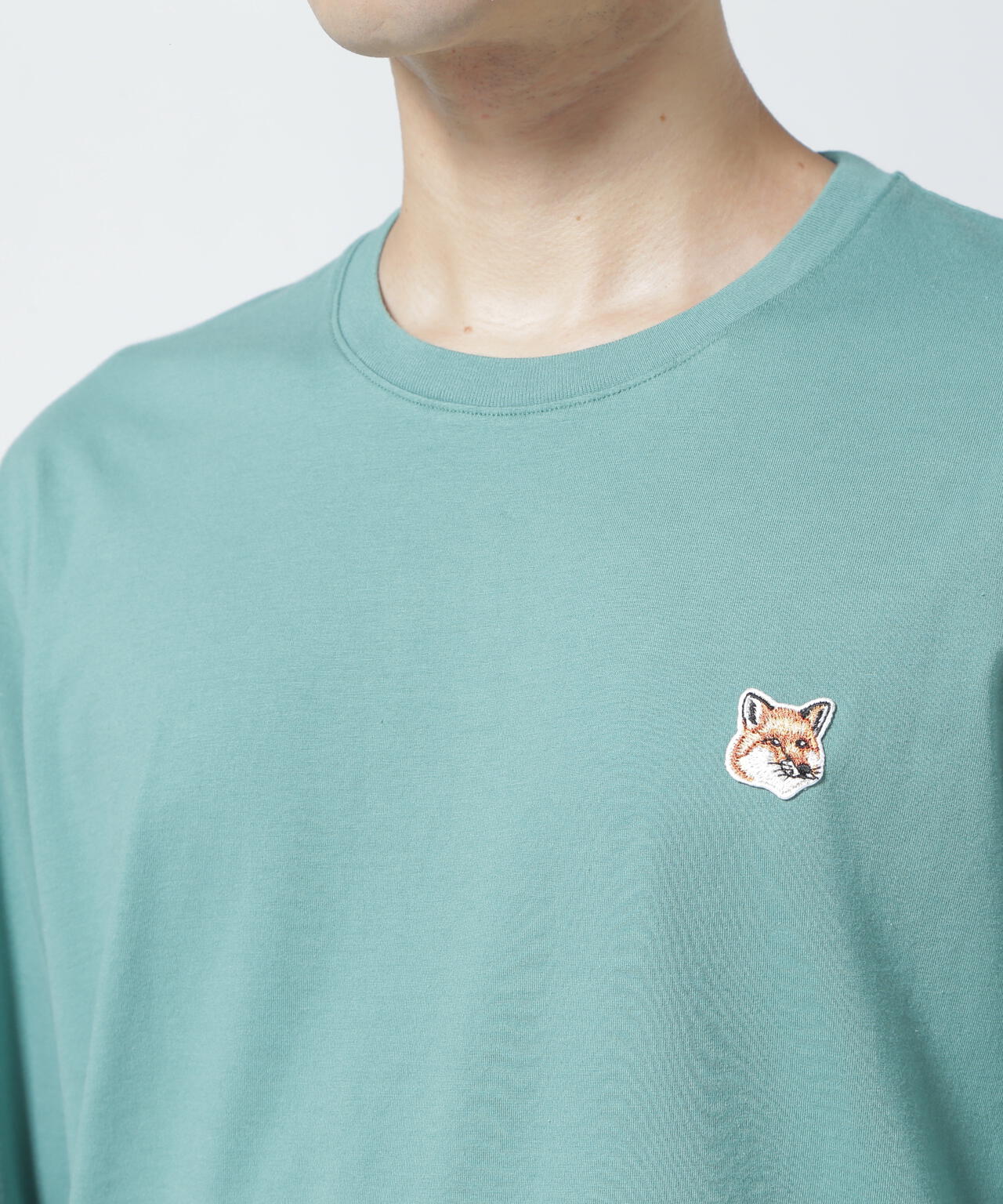 maison kitsune pastel fox head tシャツ L