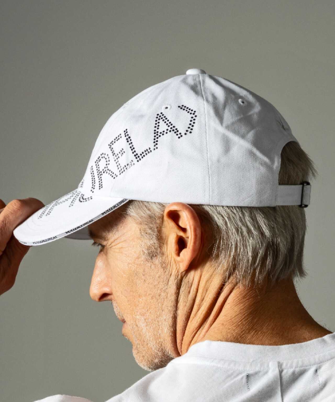 1PIU1UGUALE3 RELAX/別注RHINE STONE CAP