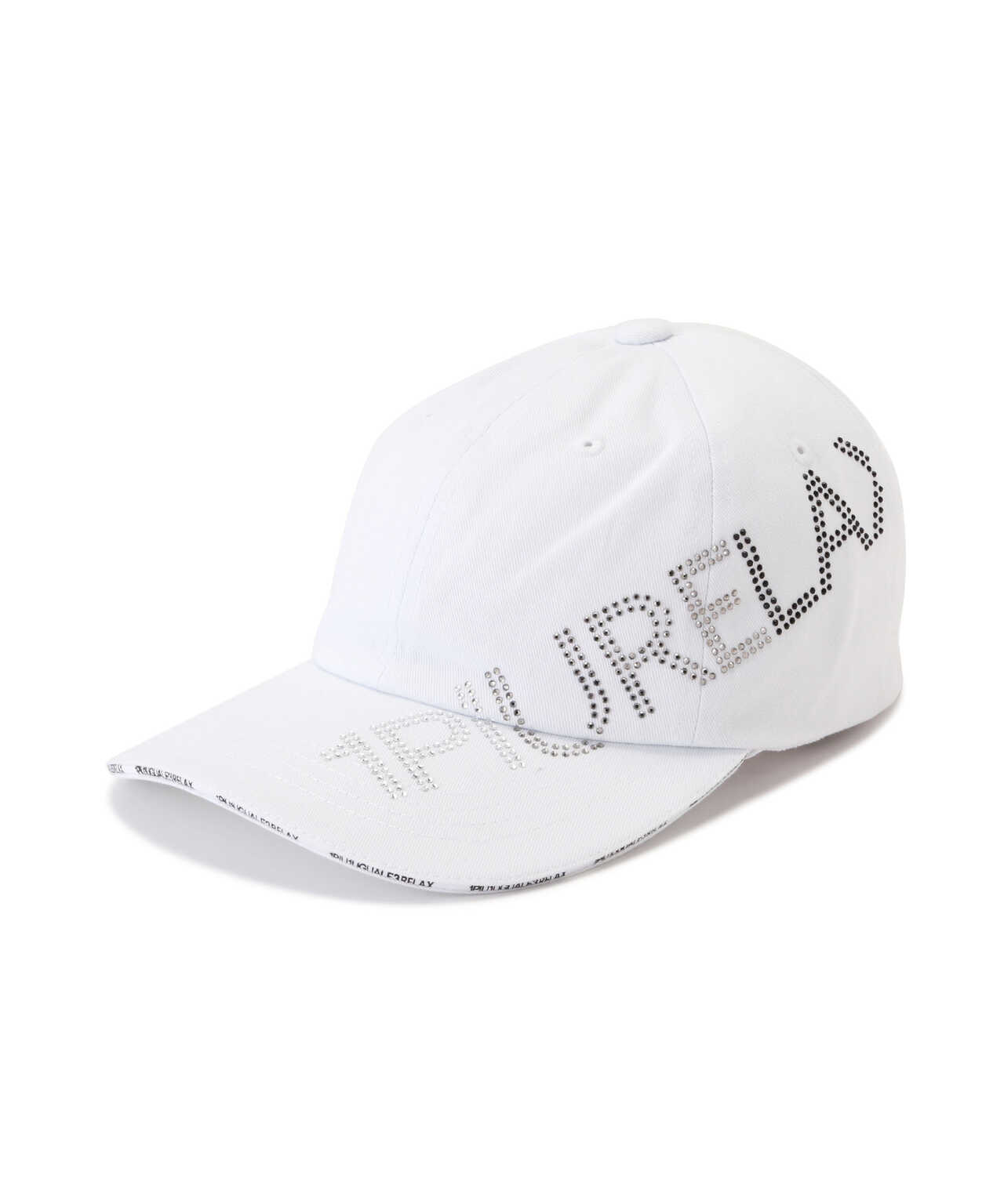 1PIU1UGUALE3 RELAX/別注RHINE STONE CAP