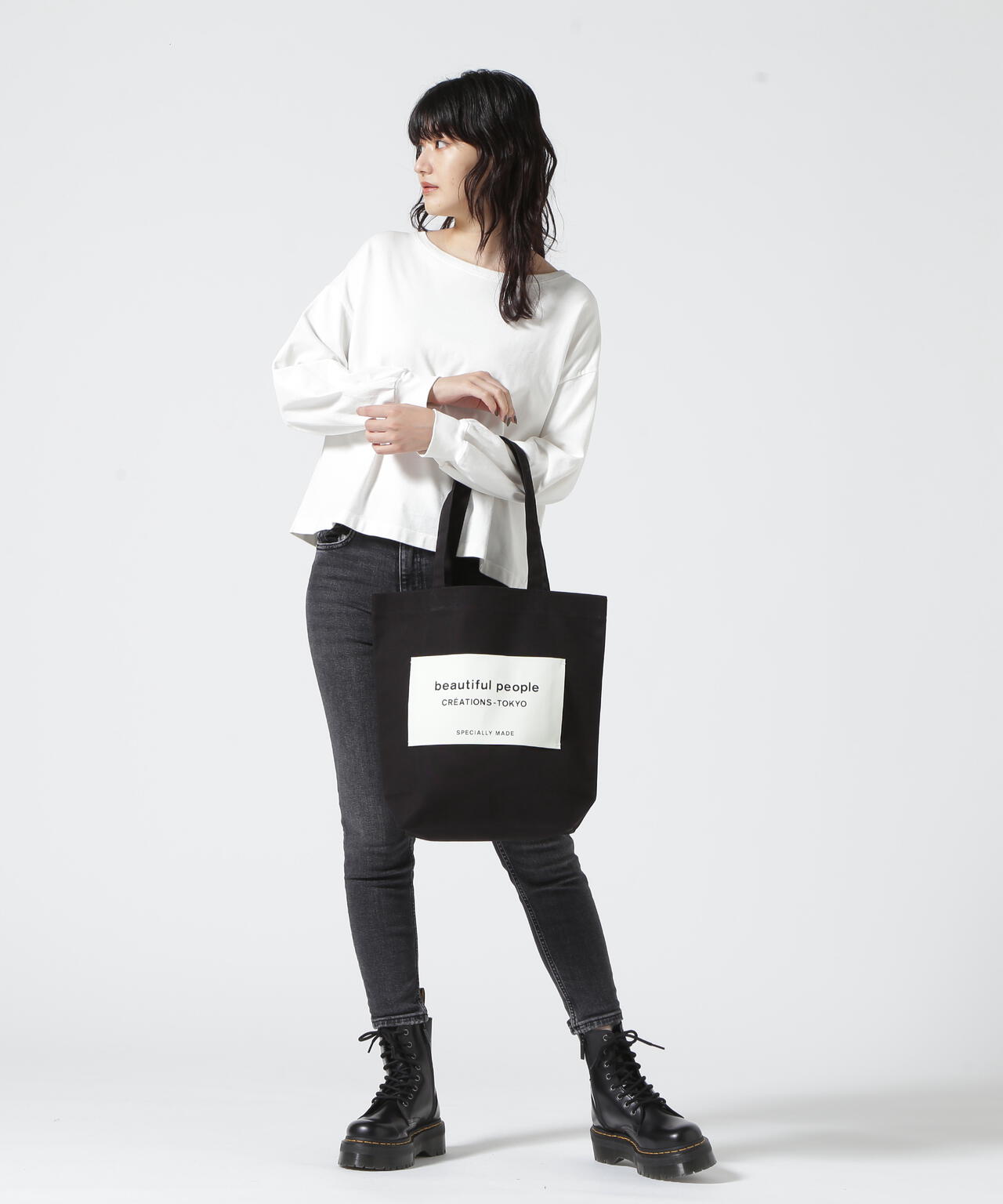 beautiful people/ビューティフルピープル/SDGs name tag tote bag ...