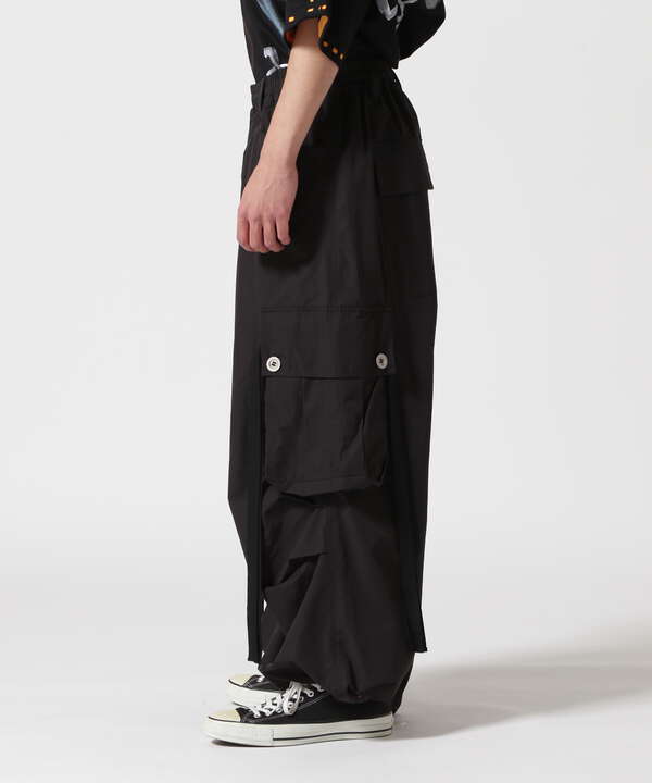 A.F ARTEFACT/エーエフアーティファクト/別注 NYLON WIDE CARGO PANTS