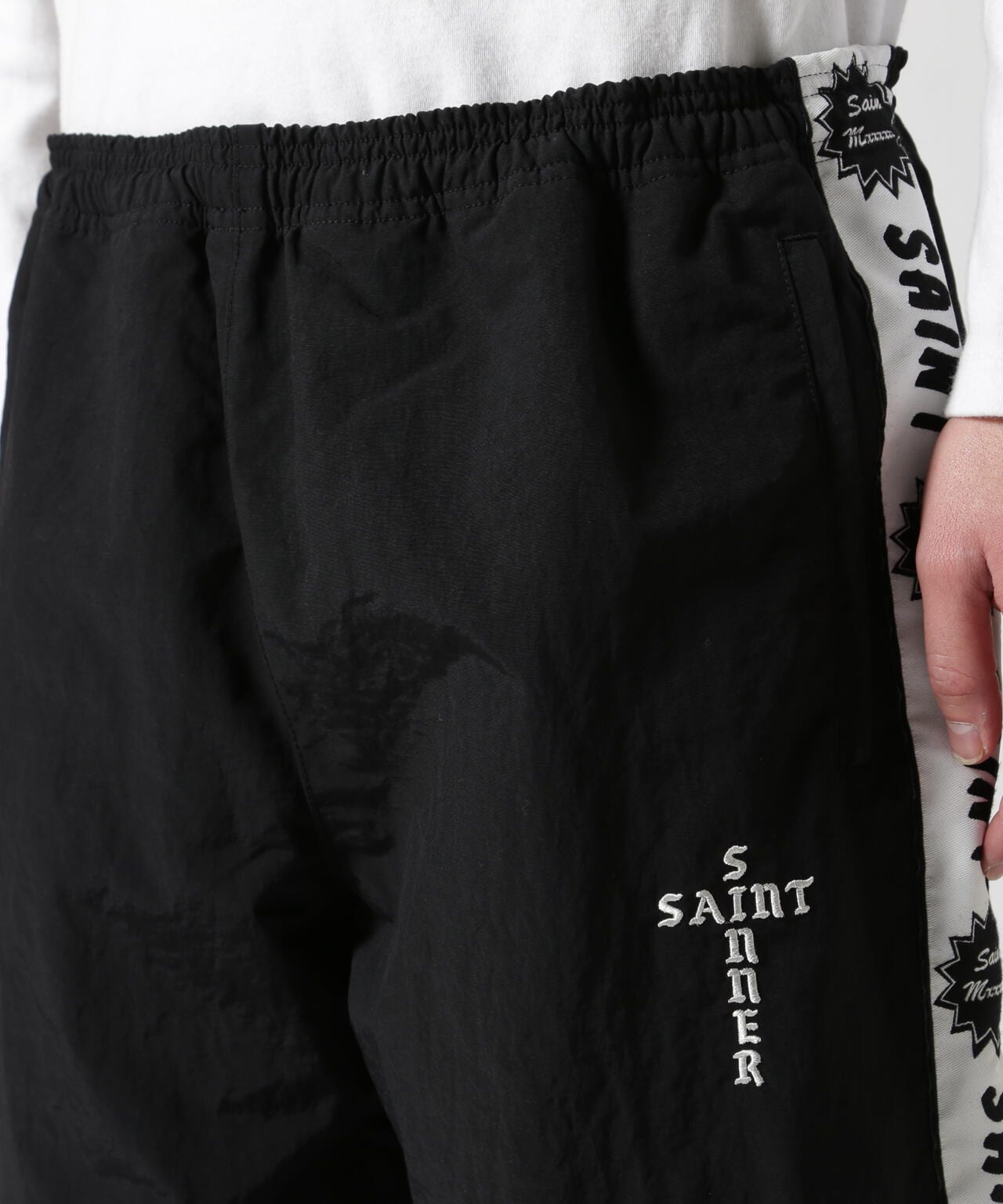 SAINT MICHAEL/セント マイケル/TRACK PANTS/SIDE TAPE/BLK | ROYAL 