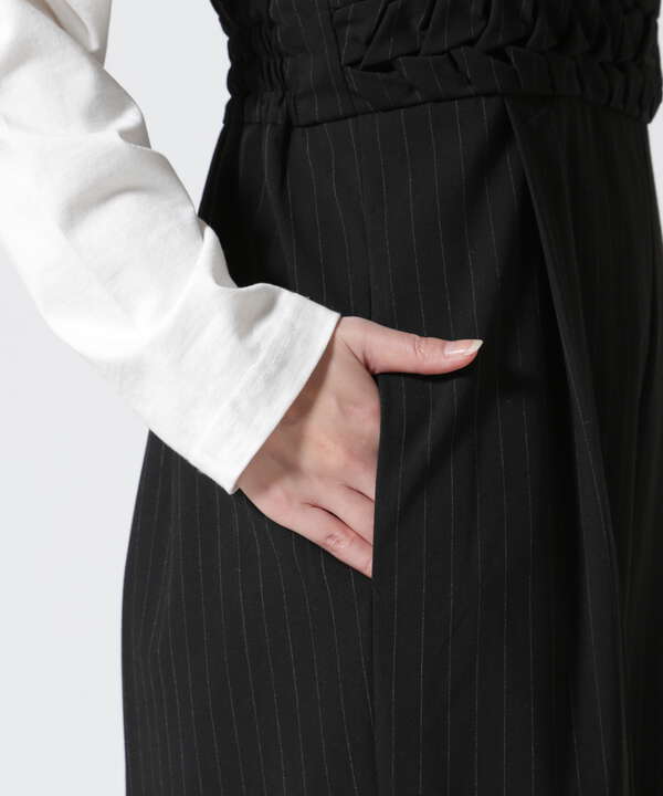 AULA/アウラ/Smocking High Waist Pants