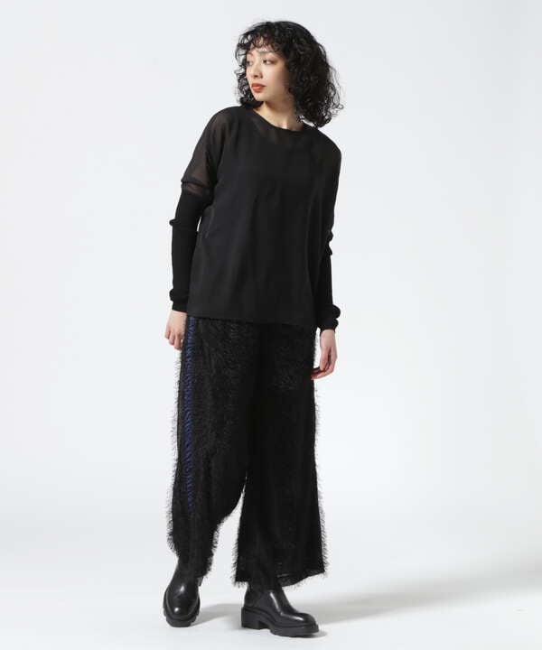 AULA AILA/アウラアイラ/FRINGE JACQUARD LINE PANTS