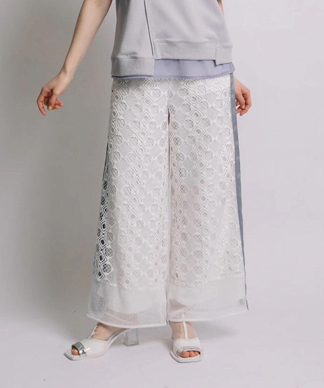 AULA AILA/アウラアイラ/LACE LINE PANTS