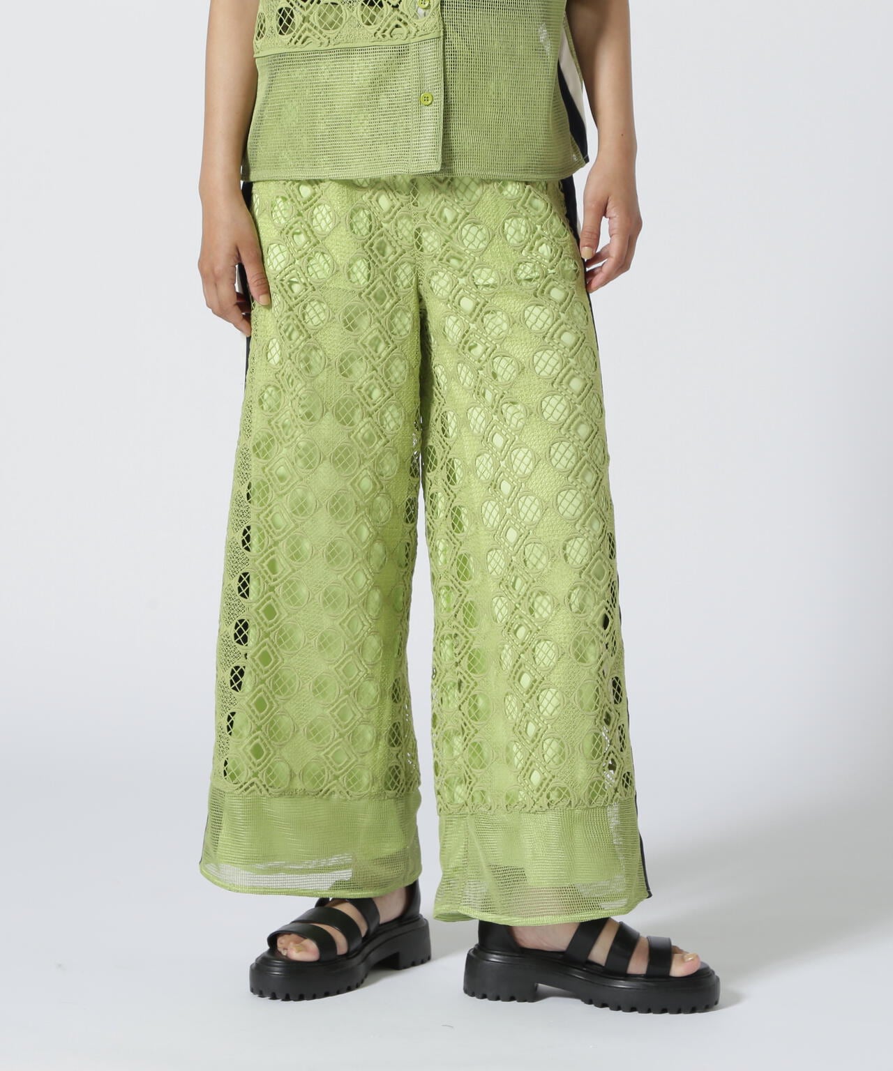 AULA AILA/アウラアイラ/LACE LINE PANTS