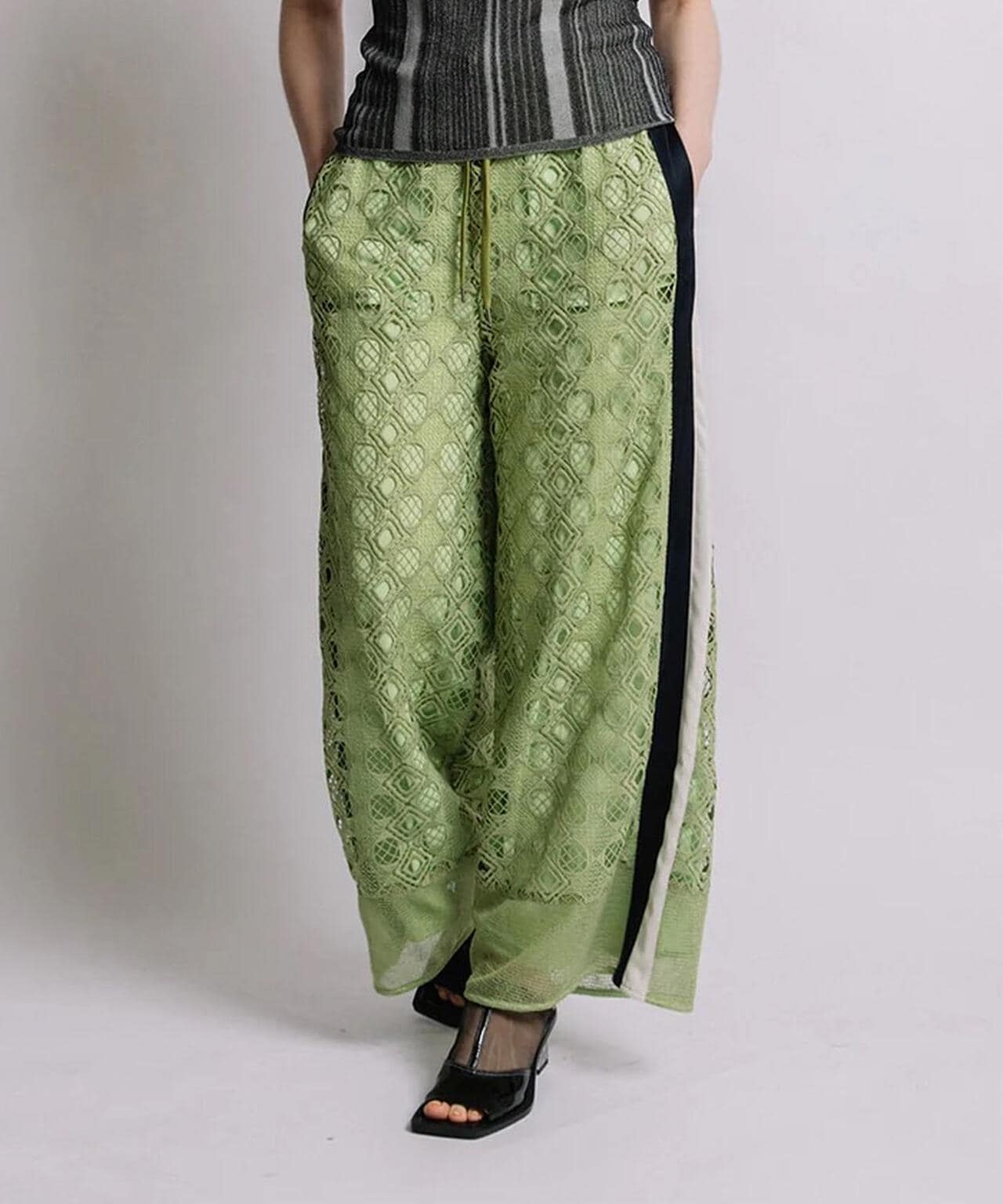 AULA AILA/アウラアイラ/LACE LINE PANTS