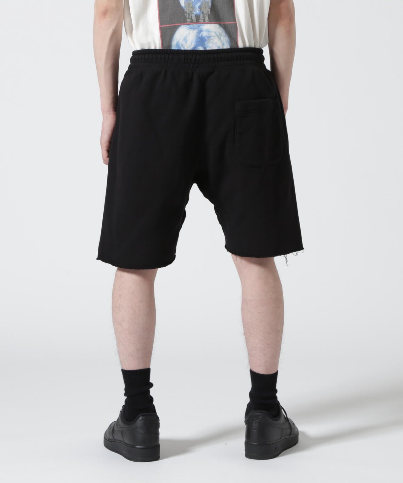 SAINT MICHAEL/セント マイケル/SWEAT SHORTS/SAINT/BLACK