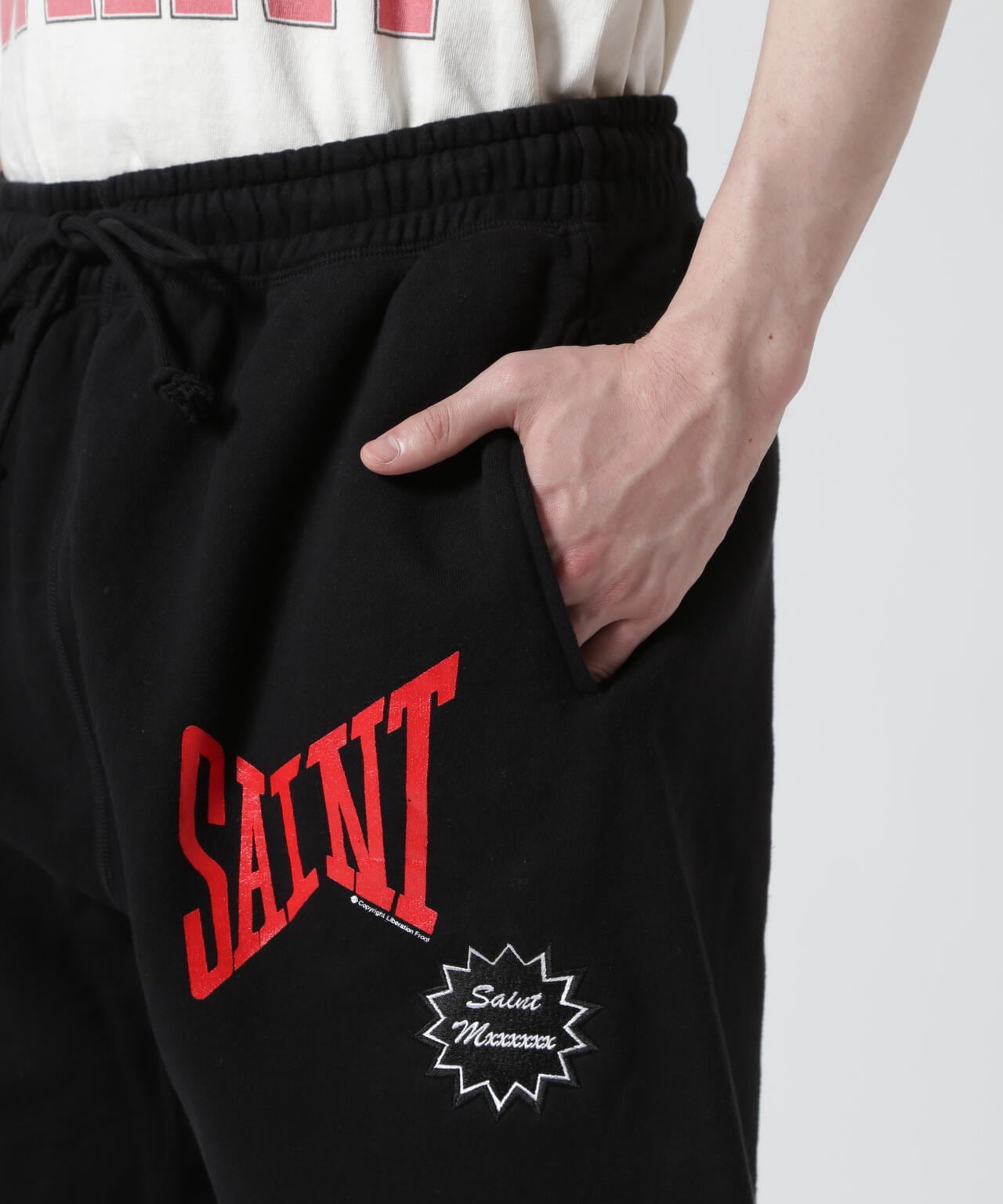 SAINT MICHAEL/セント マイケル/SWEAT SHORTS/SAINT/BLACK