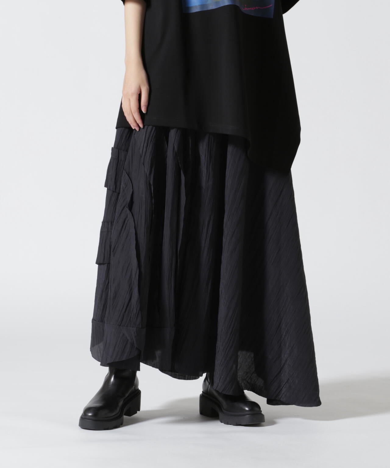 AULA/アウラ/Peace Work Long Skirt