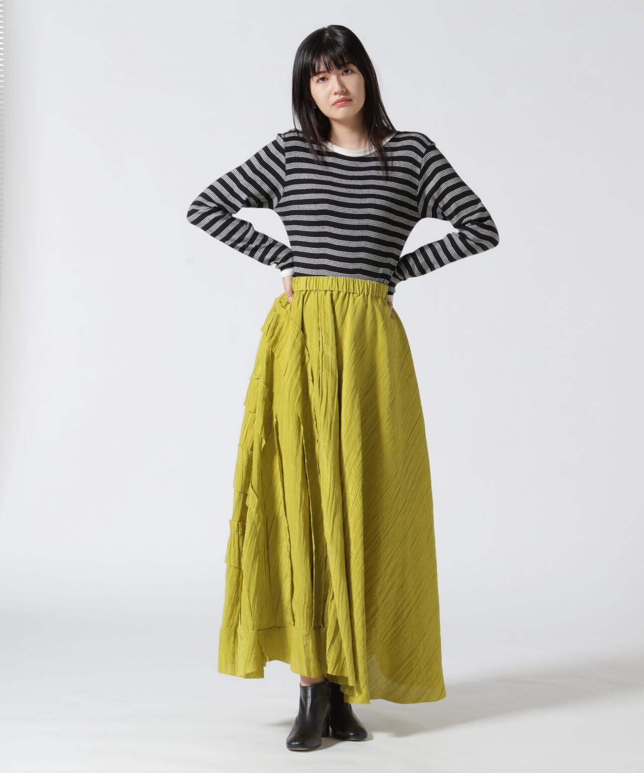 AULA/アウラ/Peace Work Long Skirt