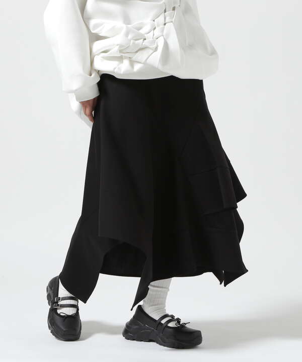 AULA/アウラ/Random Flare Hem Skirt