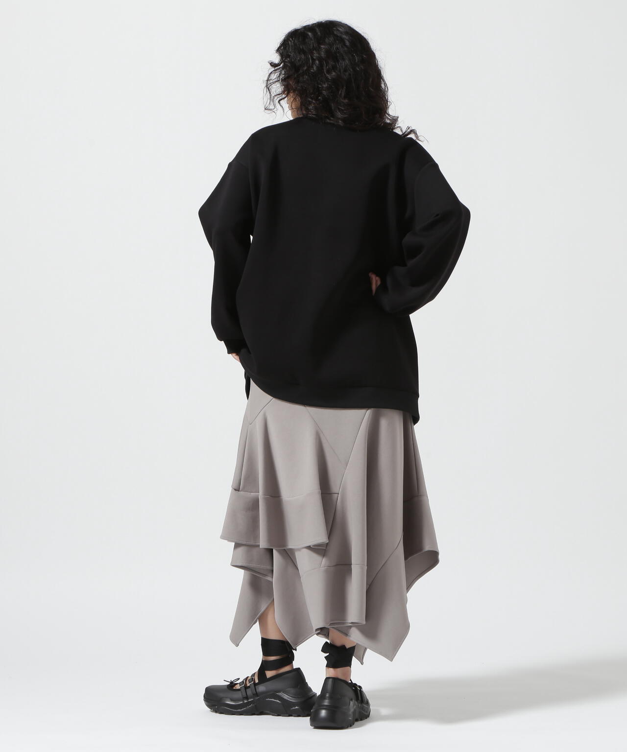 AULA/アウラ/Random Flare Hem Skirt