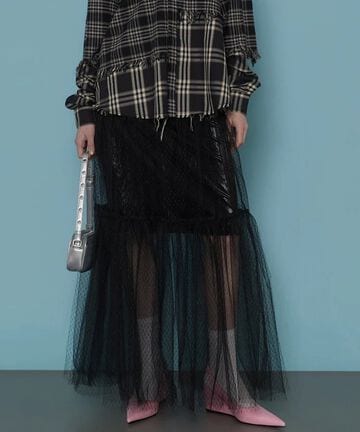 MAISON SPECIAL/メゾンスペシャル/Metallic Hard Tulle Skirt