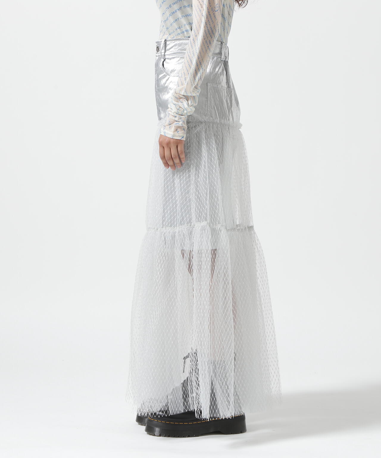 MAISON SPECIAL/メゾンスペシャル/Metallic Hard Tulle Skirt | ROYAL ...
