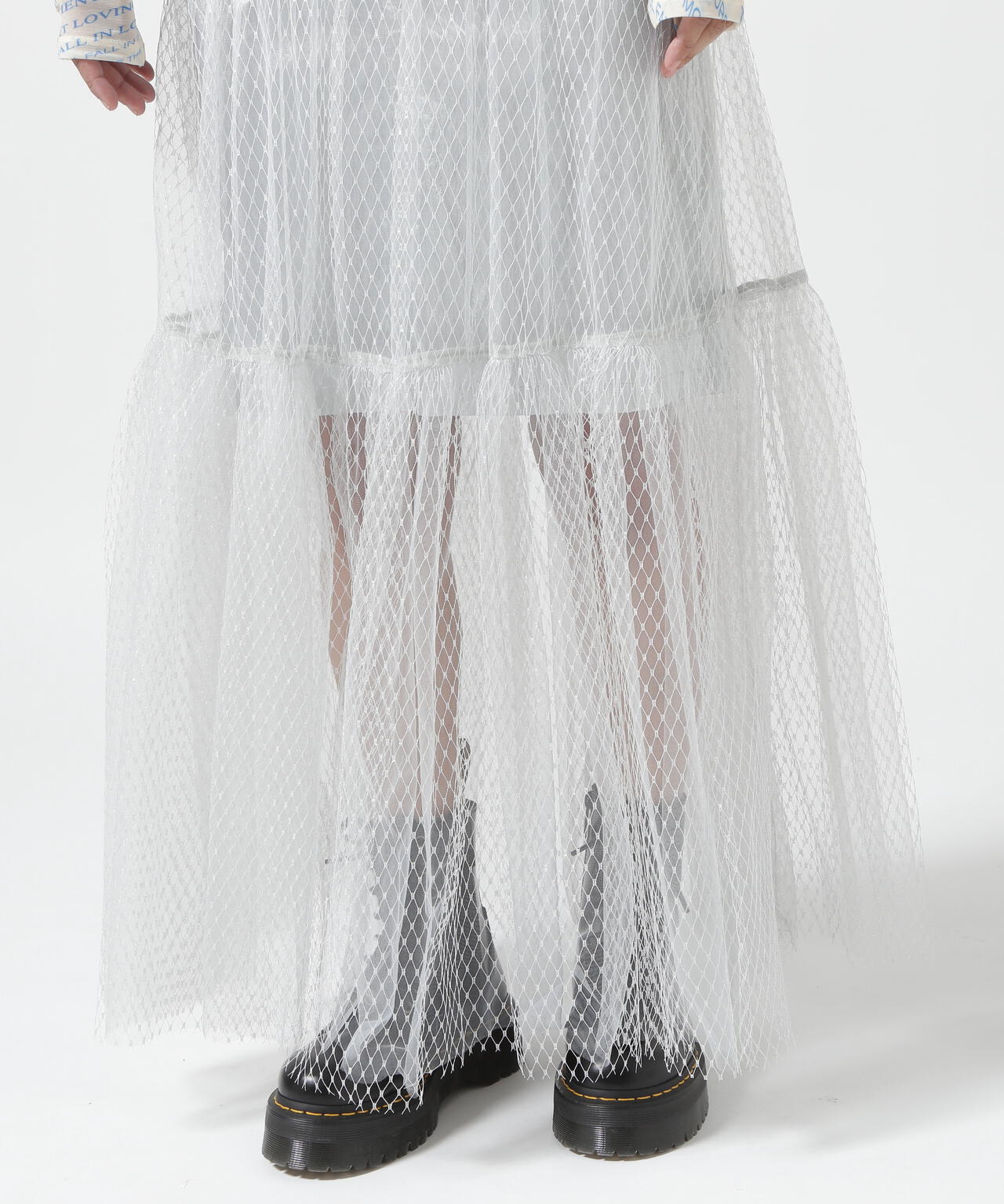 MAISON SPECIAL/メゾンスペシャル/Metallic Hard Tulle Skirt | ROYAL ...