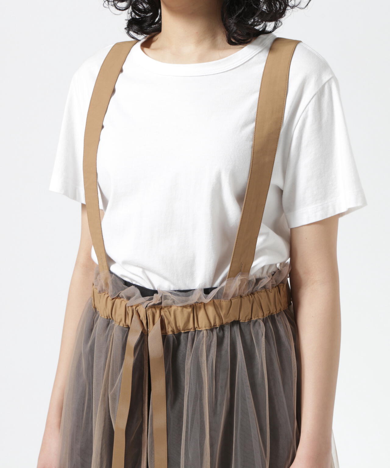 MAISON SPECIAL/メゾンスペシャル/Suspender Tulle Skirt | ROYAL