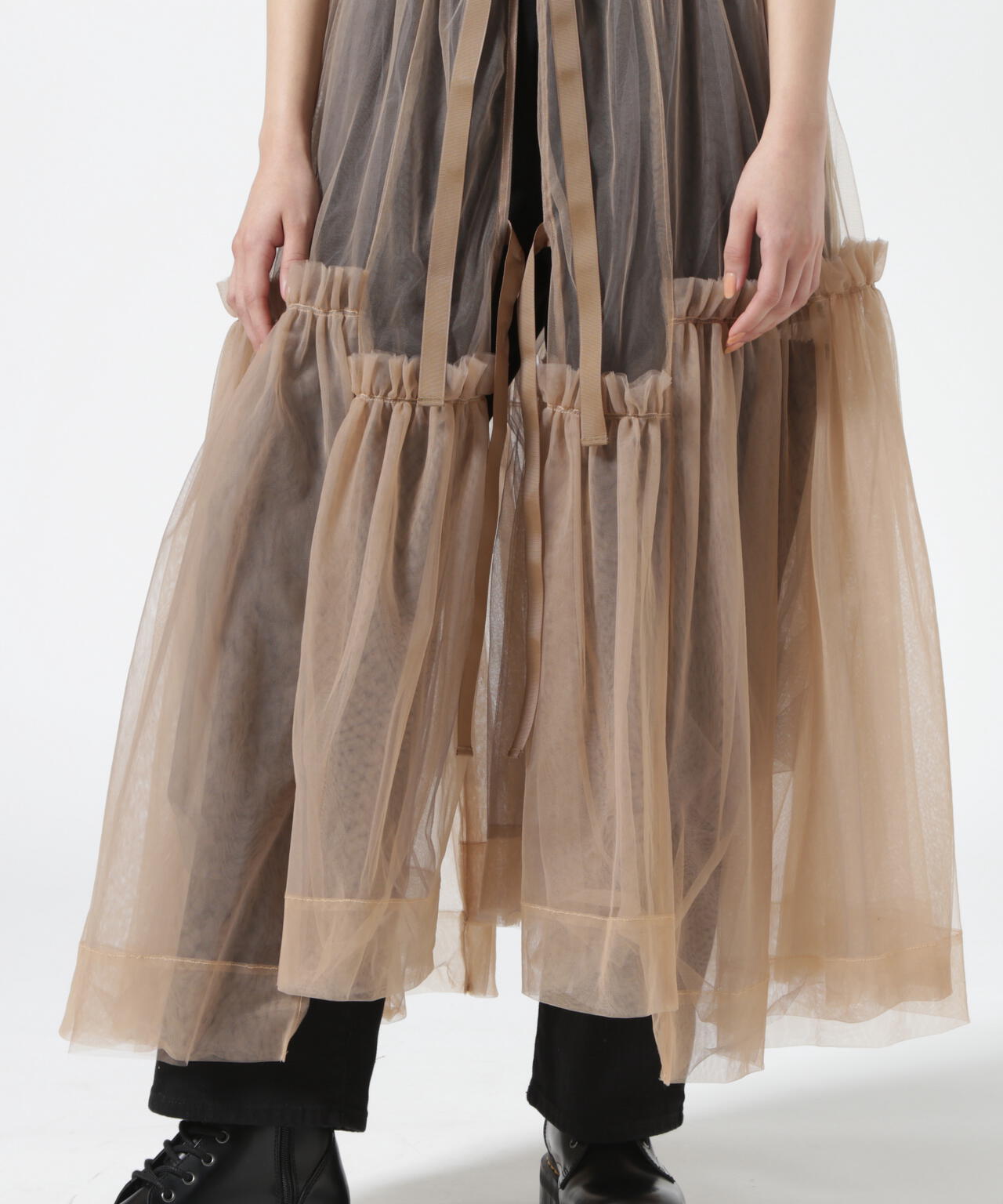MAISON SPECIAL/メゾンスペシャル/Suspender Tulle Skirt