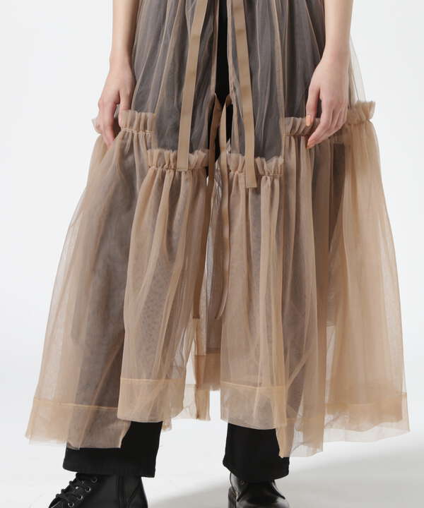 MAISON SPECIAL/メゾンスペシャル/Suspender Tulle Skirt