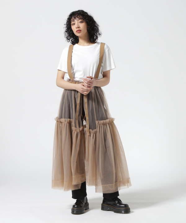 MAISON SPECIAL/メゾンスペシャル/Suspender Tulle Skirt