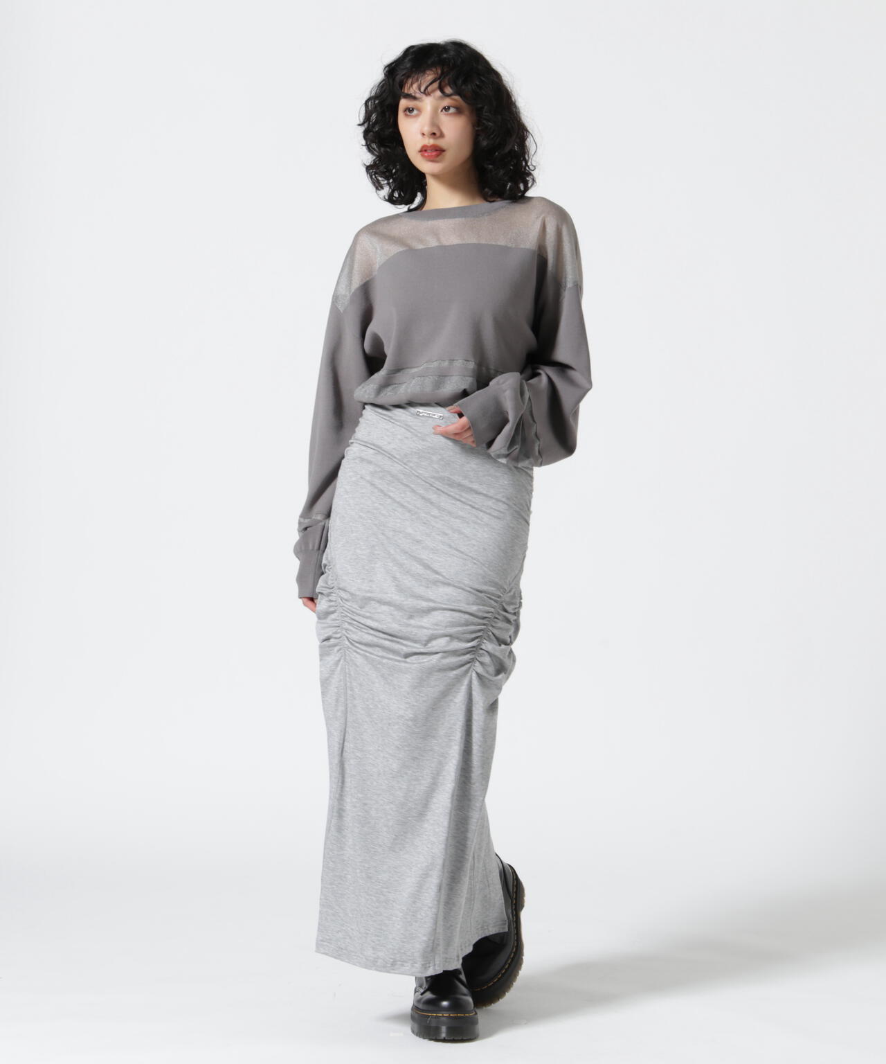 スカート PRANK PROJECT Jersey Maxi Skirt PRANK PROJECT(プランク プロジェクト)｜ジャージマキシスカート